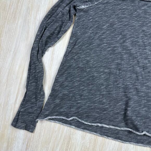 Free People Beach Heather Gray Cocoon Funnel Cowl Neck Long Sleeve Two Body M/L - Picture 5 of 14